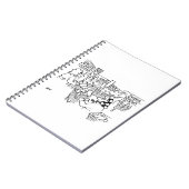 スーパーマーケットの交通管制の信号 ノートブック (左側)