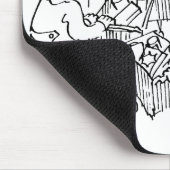 スーパーマーケットの交通管制の信号 マウスパッド (コーナー)