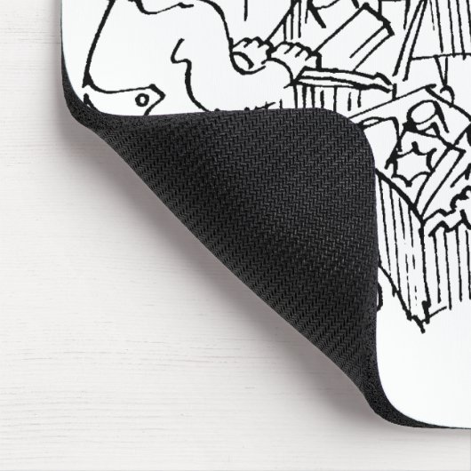 スーパーマーケットの交通管制の信号 マウスパッド (コーナー)