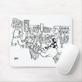 スーパーマーケットの交通管制の信号 マウスパッド (マウス)