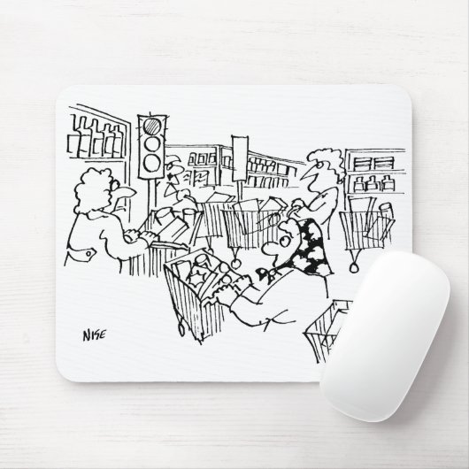 スーパーマーケットの交通管制の信号 マウスパッド (マウス)
