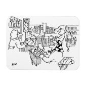 スーパーマーケットの交通管制の信号 マグネット (横)