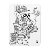 スーパーマーケットの交通管制の信号 マグネット (縦)