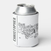 スーパーマーケットの交通管制の信号 缶クーラー (缶正面)