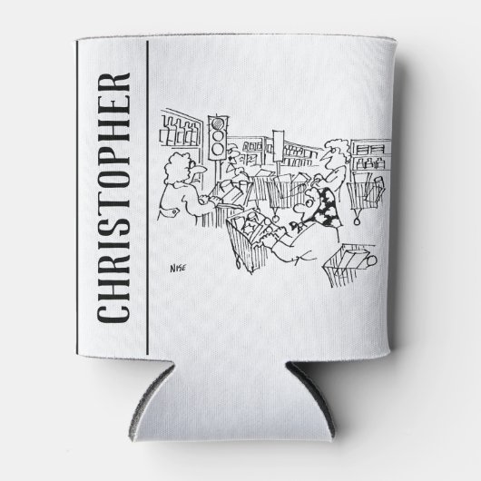 スーパーマーケットの交通管制の信号 缶クーラー (正面)