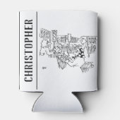 スーパーマーケットの交通管制の信号 缶クーラー (裏面)