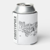 スーパーマーケットの交通管制の信号 缶クーラー (缶裏面)