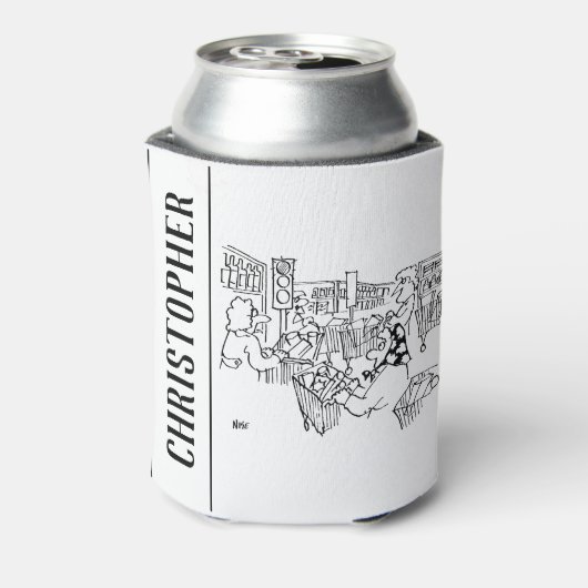 スーパーマーケットの交通管制の信号 缶クーラー (缶裏面)