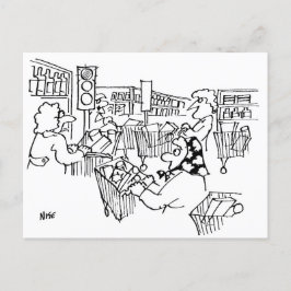 スーパーマーケットの信号おもしろい ポストカード