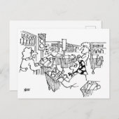 スーパーマーケットの信号おもしろい ポストカード (正面/裏面)