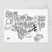 スーパーマーケットの信号おもしろい ポストカード (正面)