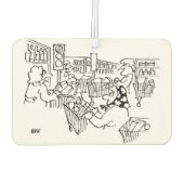 スーパーマーケットの信号 カーエアーフレッシュナー (裏面)