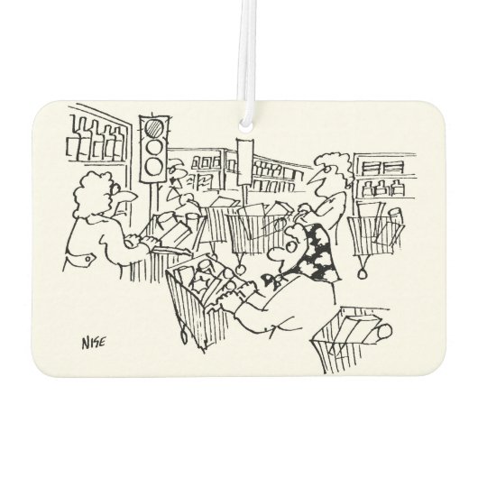 スーパーマーケットの信号 カーエアーフレッシュナー (裏面)