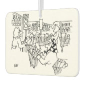 スーパーマーケットの信号 カーエアーフレッシュナー (左)