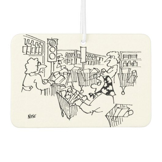 スーパーマーケットの信号 カーエアーフレッシュナー (正面)