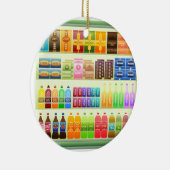 スーパーマーケットの商品のスナック セラミックオーナメント (右)