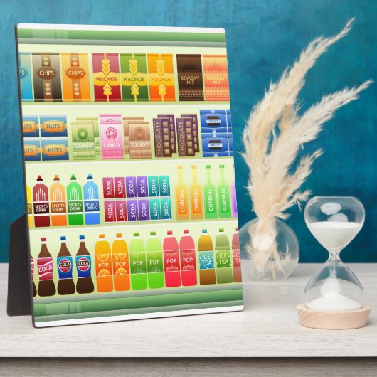 スーパーマーケットの市販の商品スナック フォトプラーク (側面)