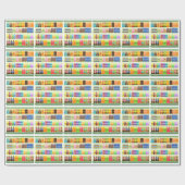 スーパーマーケットの市販の商品スナック ラッピングペーパー (フラット)