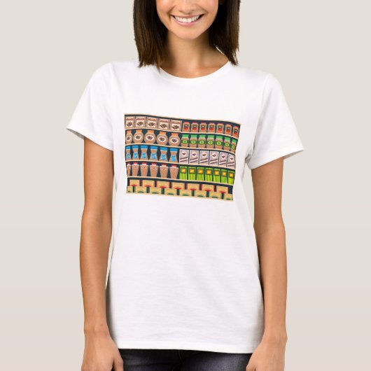 スーパーマーケットの棚の女性のTシャツ Tシャツ (正面)