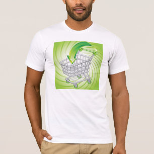 スーパーマーケットの買物車 Tシャツ