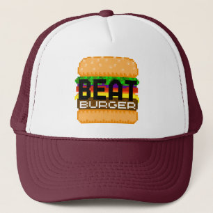 スーパーマーケットはBEATBURGER -ピクセル芸術の帽子--を示します キャップ