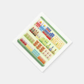 スーパーマーケットグッズ棚紙ナプキン スタンダードカクテルナプキン (角)