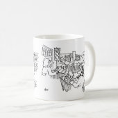 スーパーマーケットトラヒックライトスーパーストアテーマ コーヒーマグカップ (正面右)