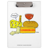 スーパーマーケット乳製品マネージャーおもしろいチーズ クリップボード (正面)