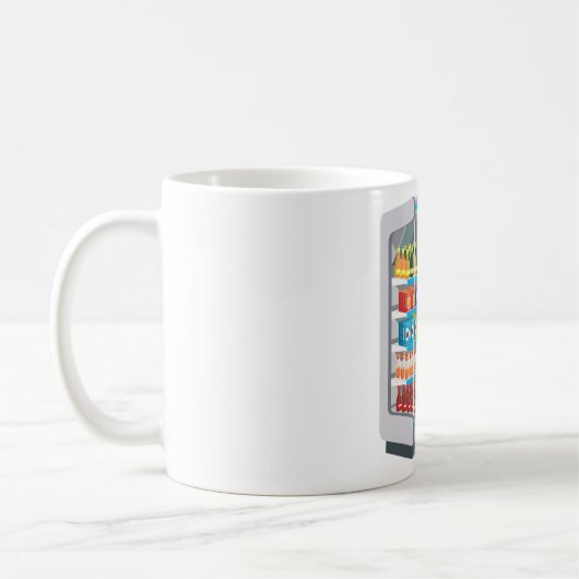 スーパーマーケット乳製品冷蔵庫 コーヒーマグカップ (左)