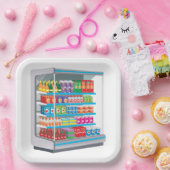 スーパーマーケット乳製品冷蔵庫 ペーパープレート (パーティー)