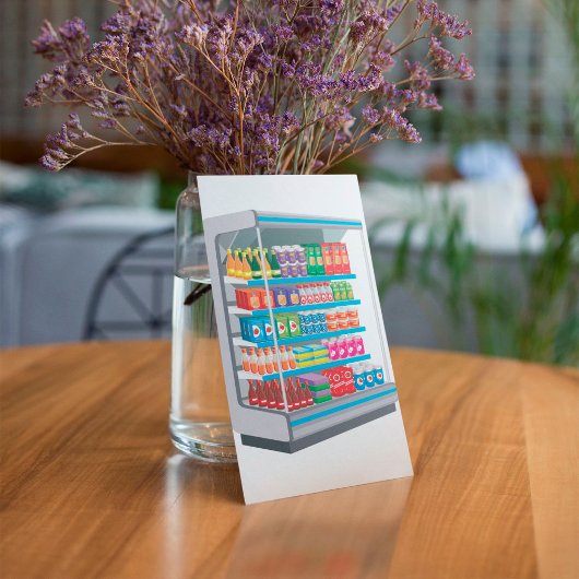 スーパーマーケット乳製品冷蔵庫 招待状