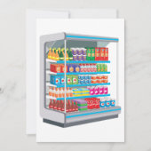 スーパーマーケット乳製品冷蔵庫 招待状 (正面)
