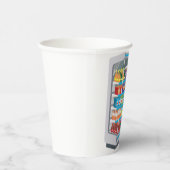 スーパーマーケット乳製品冷蔵庫 紙コップ (右)