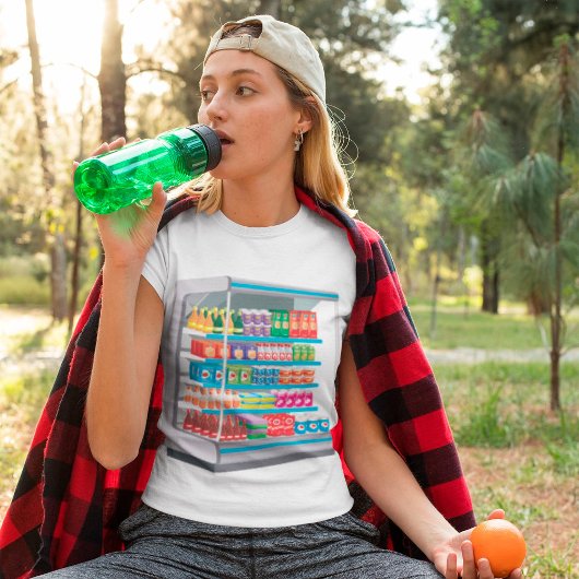 スーパーマーケット乳製品冷蔵庫 Tシャツ