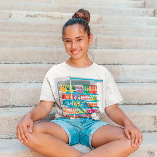 スーパーマーケット乳製品冷蔵庫 Tシャツ