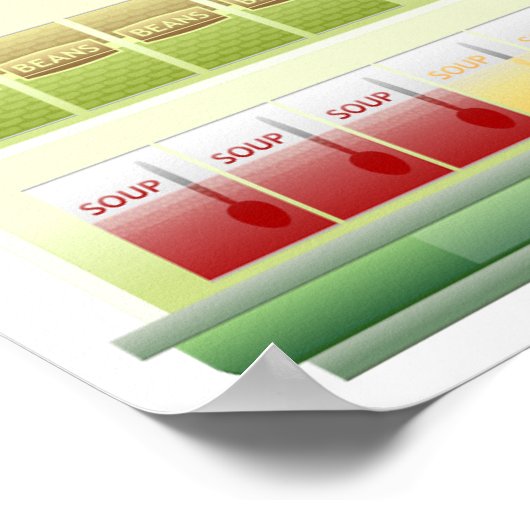 スーパーマーケット商品棚ポスター ポスター (角)