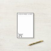 スーパーマーケット食料品リストショッピングメモ帳 ポストイット (デスク上)