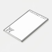 スーパーマーケット食料品リストショッピングメモ帳 ポストイット (アングル)