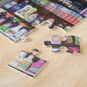 スーパーマーケット・ウィンドウ、Kensington、ロンドン、イギリス ジグソーパズル (側面)