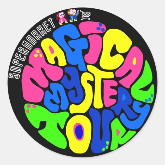 スーパーマーケット – 魔法のミステリーツアーシール ラウンドシール (正面)