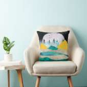 スーパームーンの昇る風景 クッション (椅子)