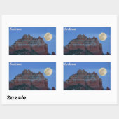 スーパームーンステッカー 長方形シール (シート)