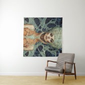 スーパーモデルエイリアン女性 タペストリー (インサイチュ(横))