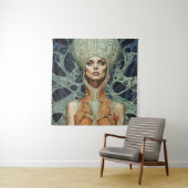 スーパーモデルエイリアン女性 タペストリー (インサイチュ)