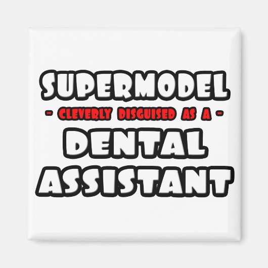 スーパーモデル…歯科助手 マグネット (正面)
