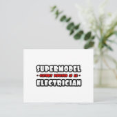 スーパーモデル…電気技師 ポストカード (スタンド正面)