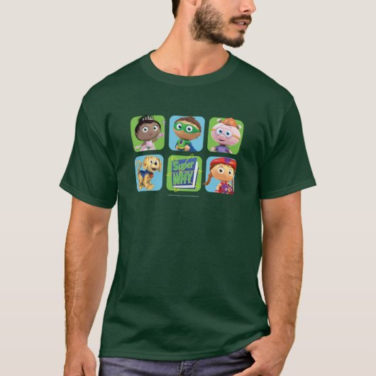 スーパーワイ・スーパーヒーロー・レトロ Tシャツ (正面)