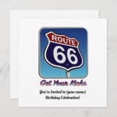 スーパー66 招待状 (正面/裏面)