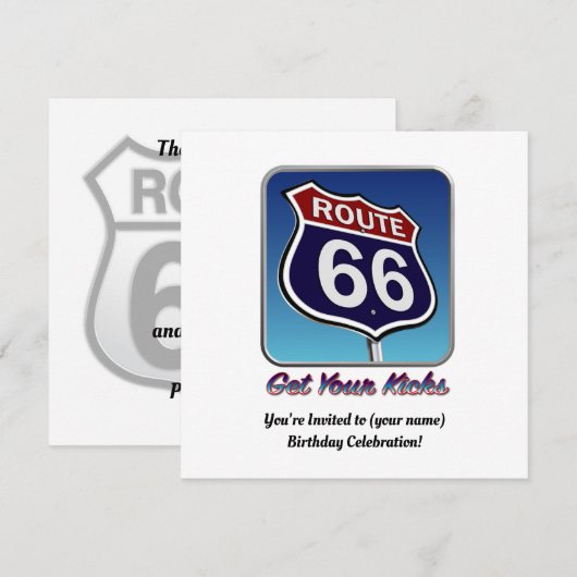 スーパー66 招待状 (正面/裏面)