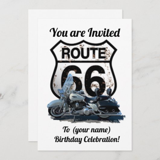 スーパー66 招待状 (正面/裏面)